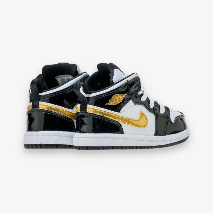 Air Jordan 1 Mid SE TD Black Metallic gold white BQ6933-007