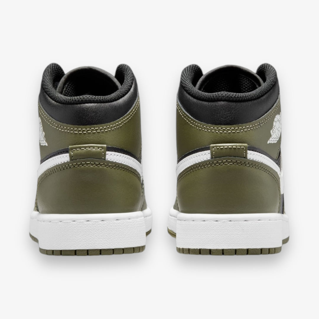 Air Jordan 1 Mid Black White Medium Olive DQ8423-092 – Sneaker Junkies
