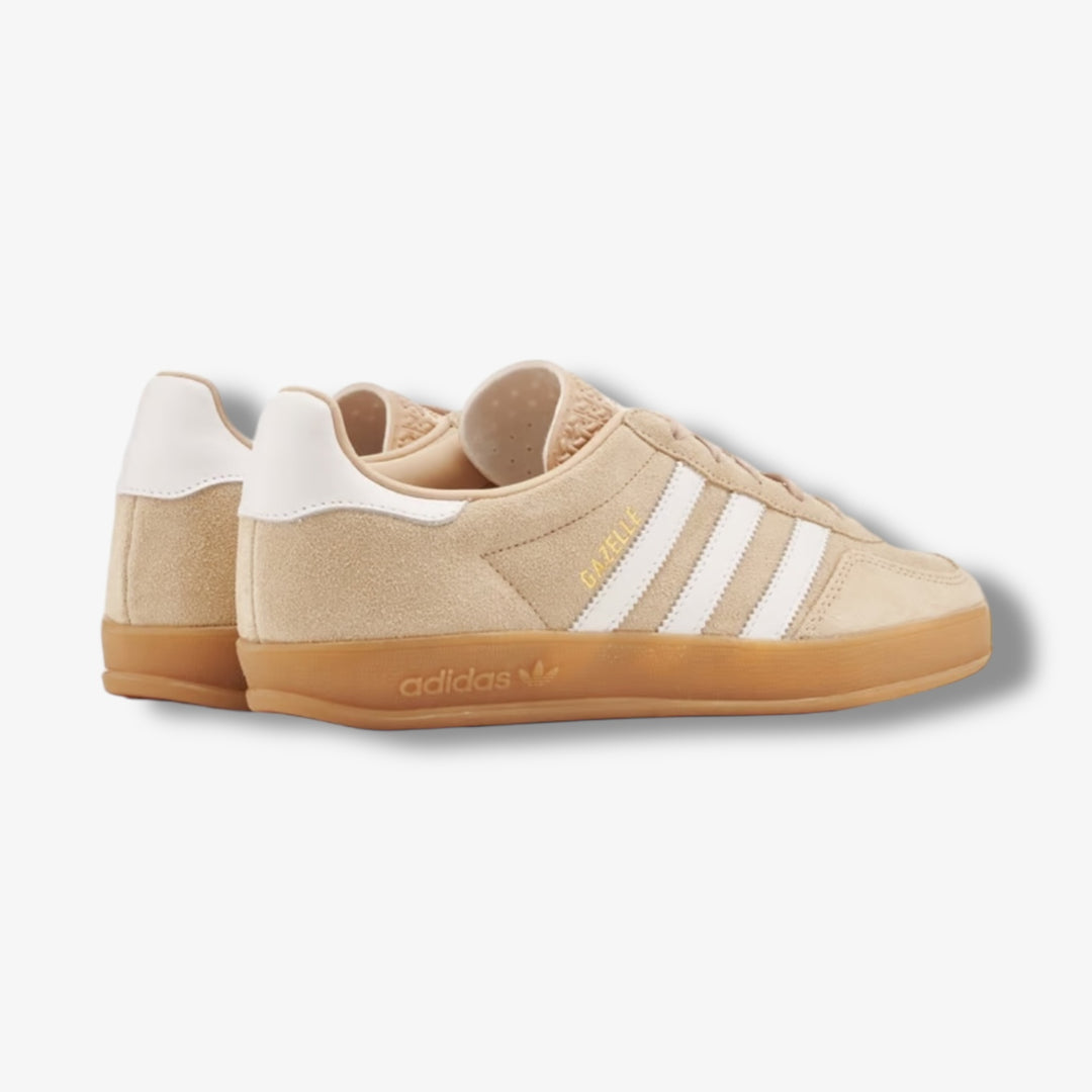 Adidas Womens Gazelle Indoor W Magic Beige White Gum IH5482 Sneaker Junkies Adidas Womens Gazelle Indoor W Magic Beige White Gum IH5482 Sneaker Junkies