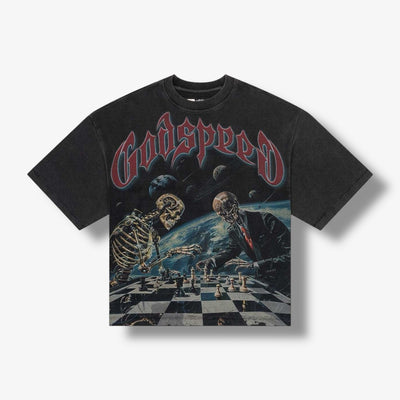 Godspeed Checkmate thermal T-shirt grey