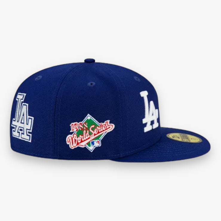 New Era Fitted Dodgers Logos Blue