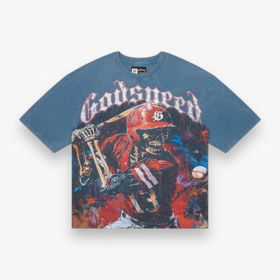 Godspeed Grandslam T-Shirt Navy Wash