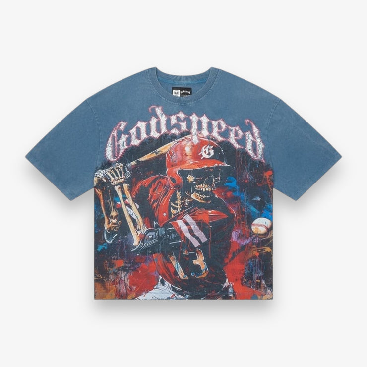 Godspeed Grandslam T-Shirt Navy Wash