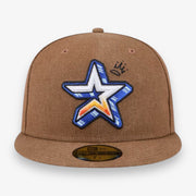 New Era Houston Astros Fitted Logo Scribble Brown