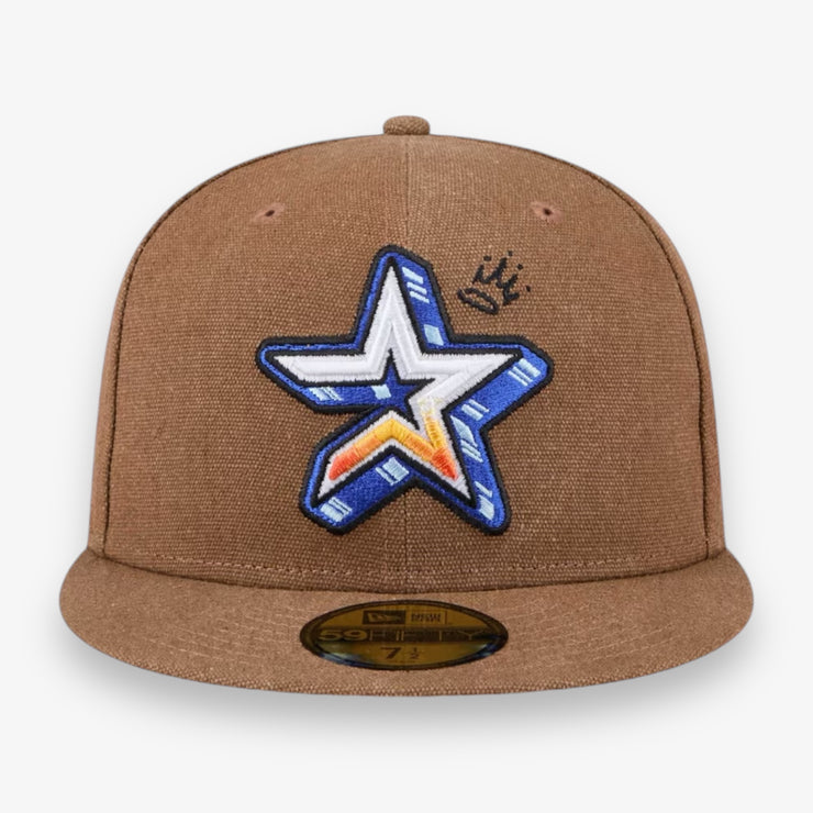 New Era Houston Astros Fitted Logo Scribble Brown