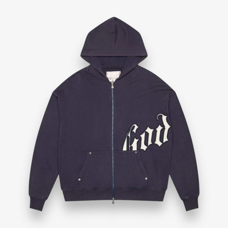 Godspeed OG Logo Hoodie Navy Washed