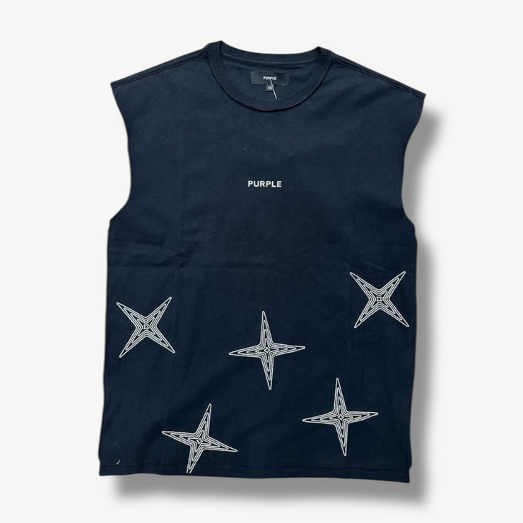 Purple Brand Textured Sleeveless Black Beauty TBES325