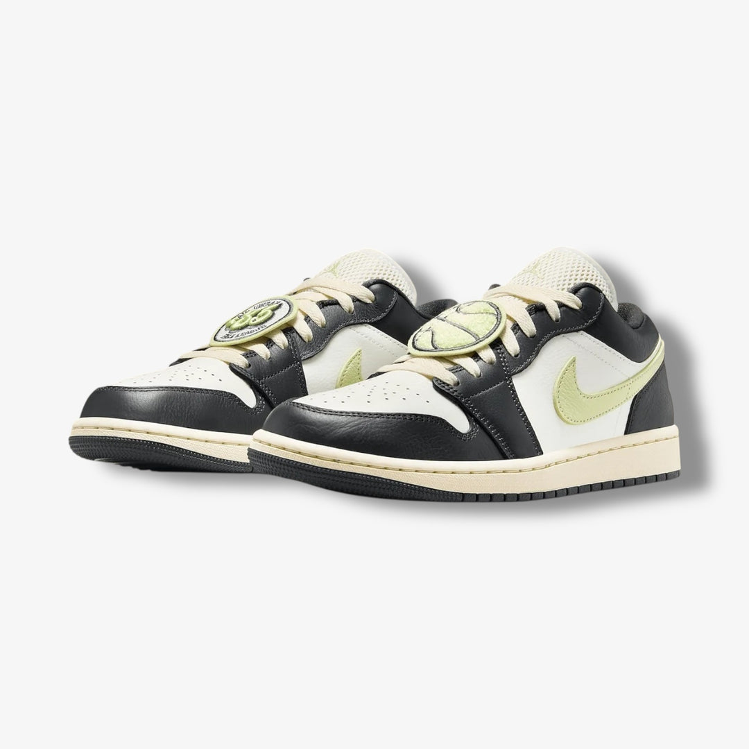 Women's Air Jordan 1 Low SE Anthracite Sail Luminous Green Sail