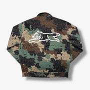 Ice Cream Broccoli Workmans Zip Up Jacket Camo