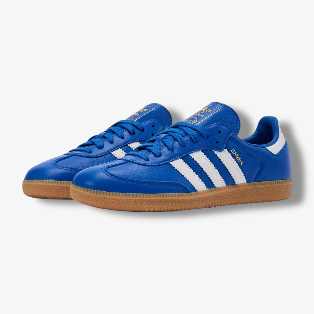 adidas gazelle silver green womens Adidas Samba OG Blue White Gum JR0882 – Sneaker Junkies