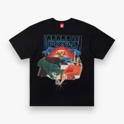 Ice Cream service ss tee Black