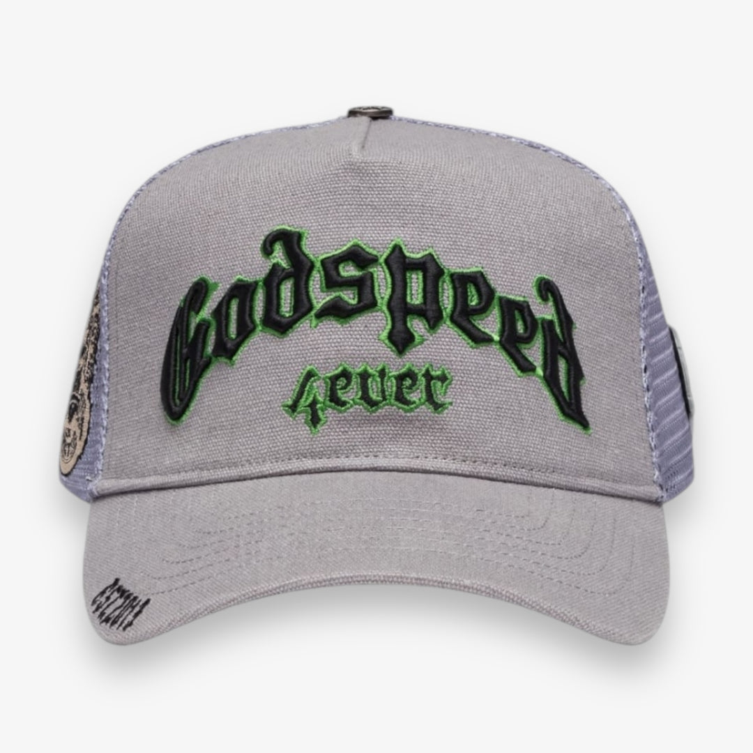 Godspeed GS Forever Trucker Hat Grey Green – Sneaker Junkies