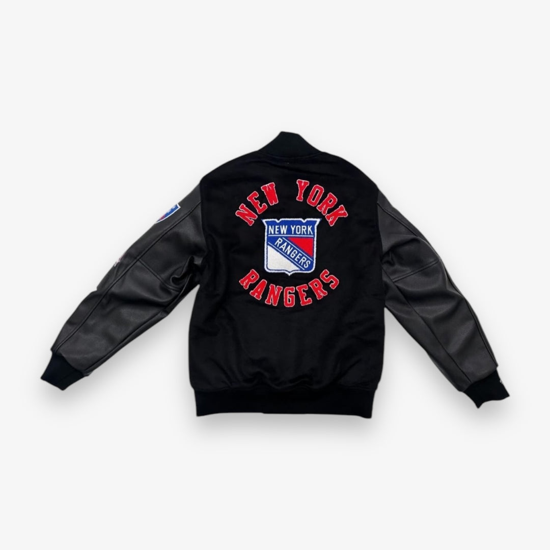 Mitchell Ness New York Rangers Black Out Collection Varsity