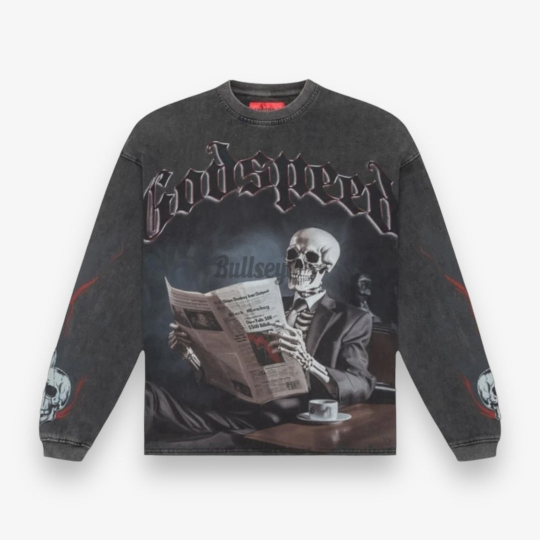 Godspeed Black Monday Thermal LS Grey wash – Sneaker Junkies