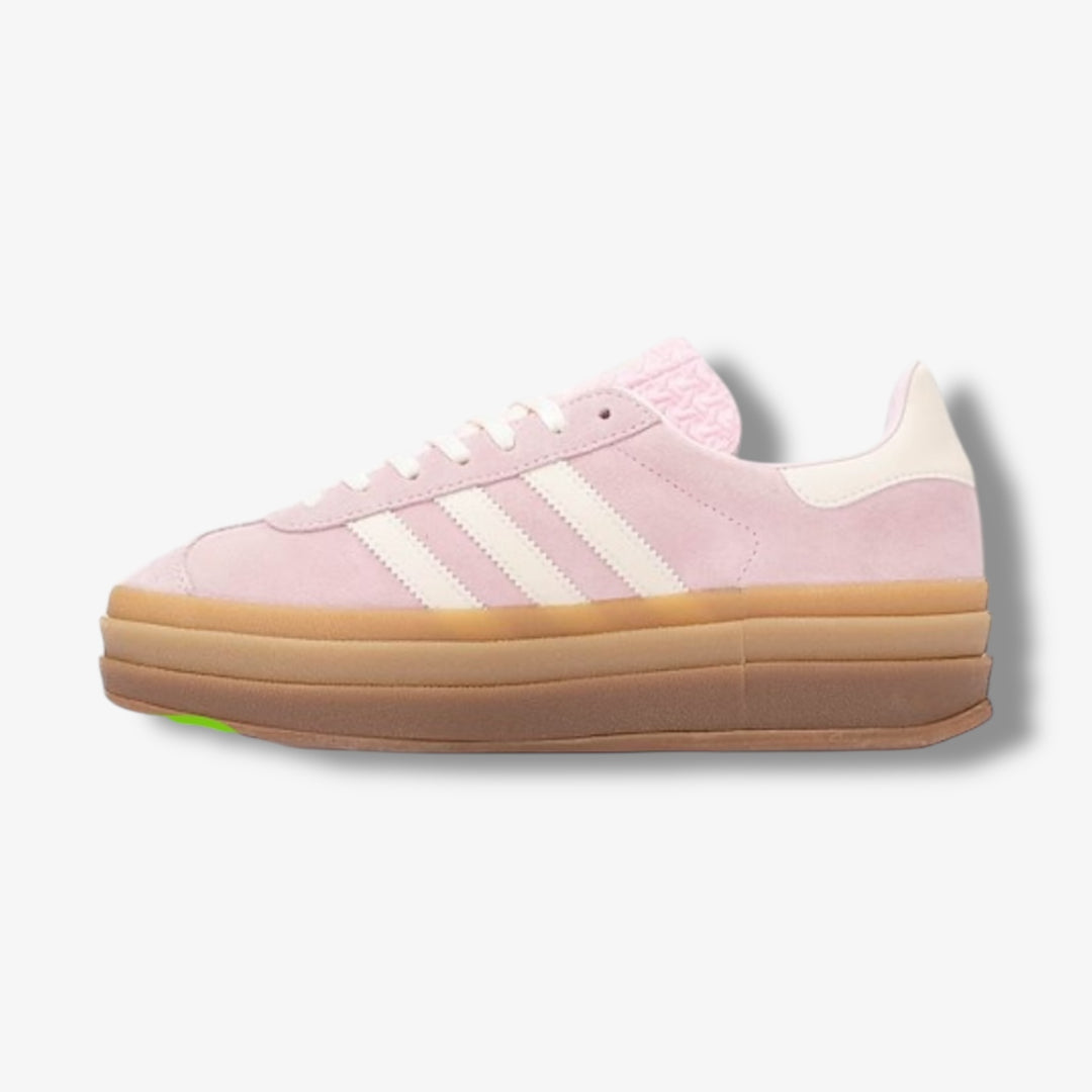 Adidas Womens Gazelle Bold W Clear Pink Crew White Gold Metallic JQ777 Sneaker Junkies Adidas Womens Gazelle Bold W Clear Pink Crew White Gold Metallic JQ777 Sneaker Junkies