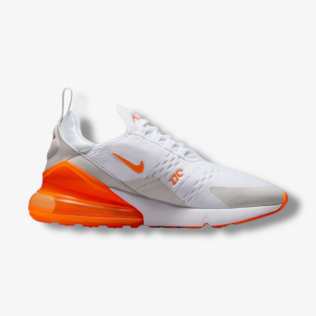 Women's Nike Air Max 270 White Total Orange Vast Grey AH6789-126
