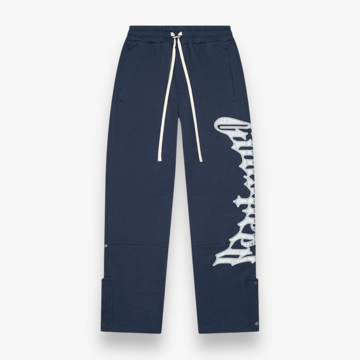 Godspeed OG Logo Sweat Pants V2 Navy Silver Satin