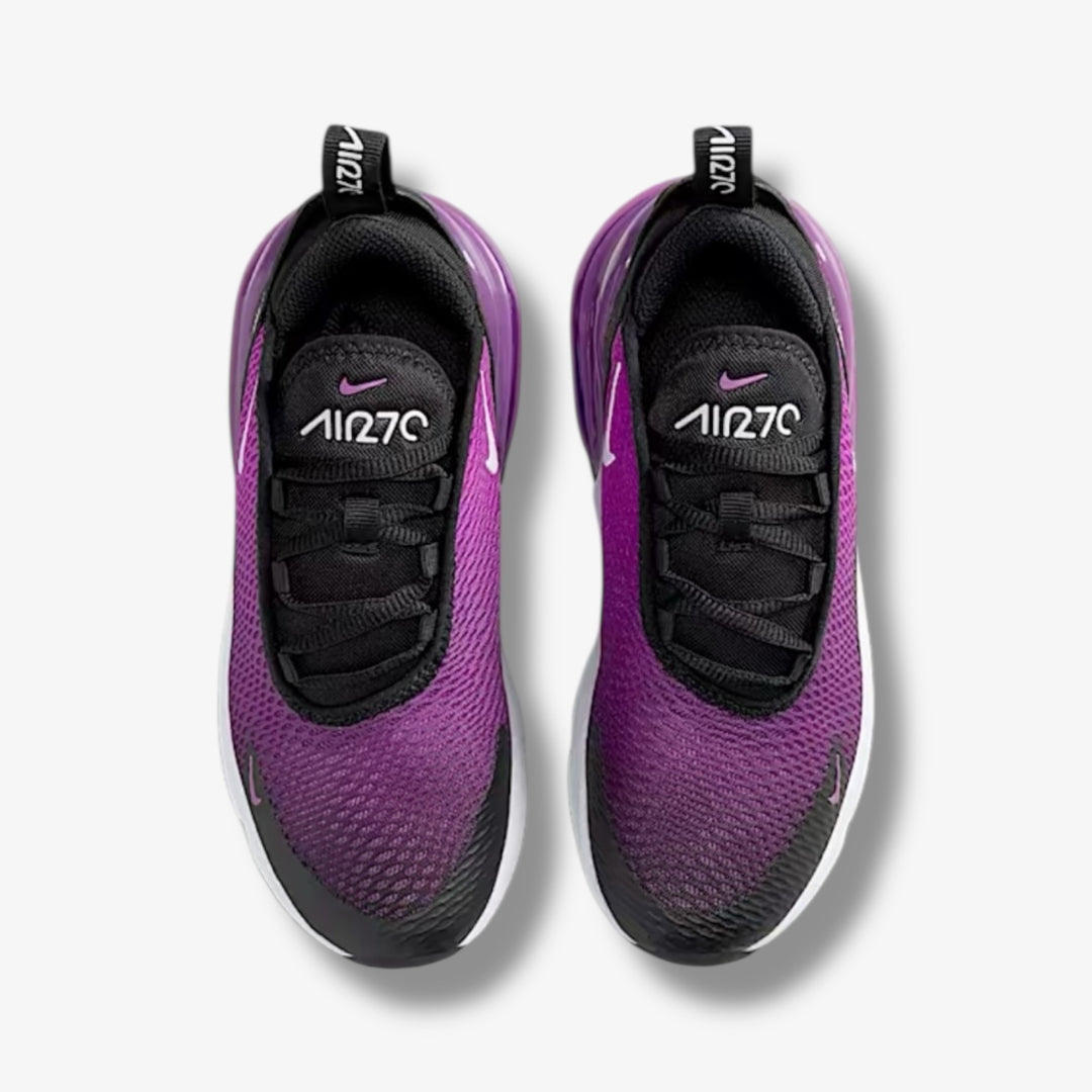 Nike Air Max 270 PS Black White Vivid Purple Pre School Sizes
