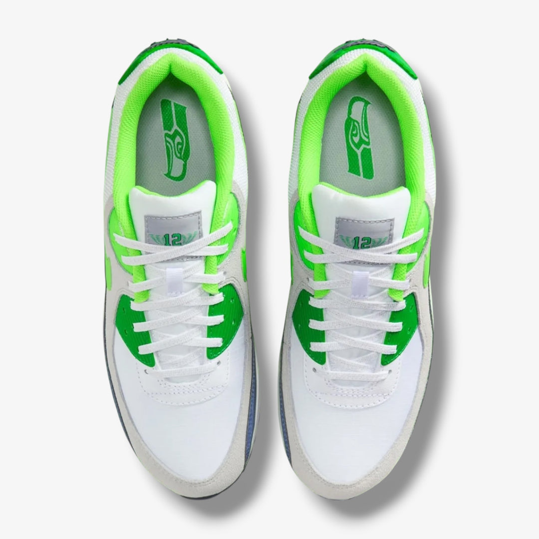 Nike Seattle Seahawks Riv Air Max 90 white Action Green II7534-100