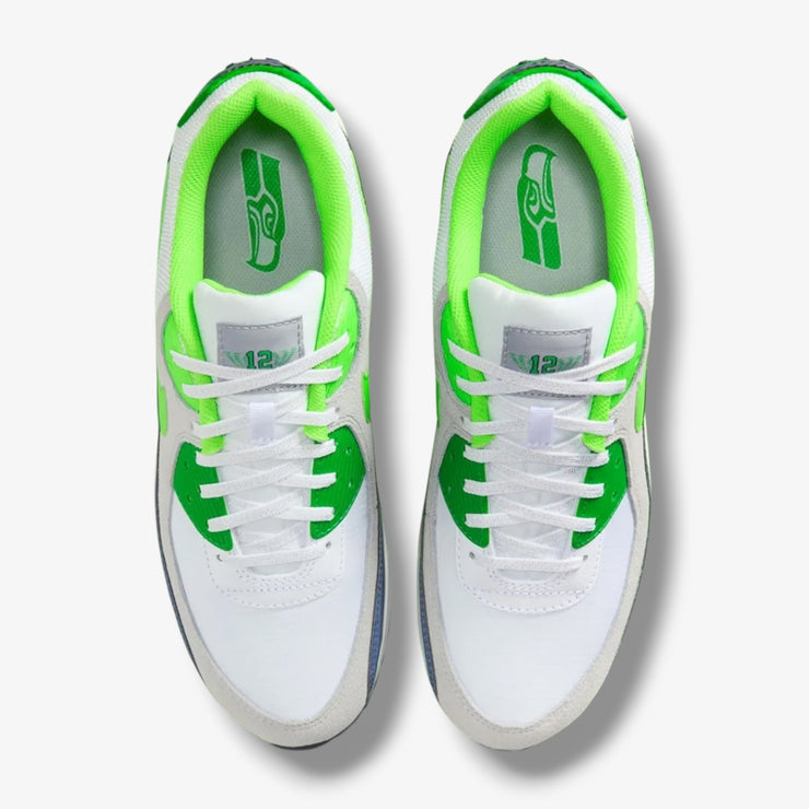 Nike Seattle Seahawks Riv Air Max 90 white Action Green II7534-100