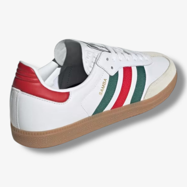 adidas gazelle silver green womens Adidas Samba OG White Scarlet Dark Green HQ4951 – Sneaker Junkies