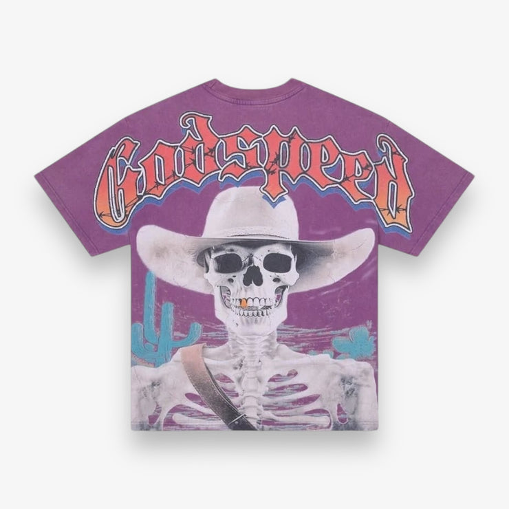 Godspeed Goldie T-Shirt Purple Washed