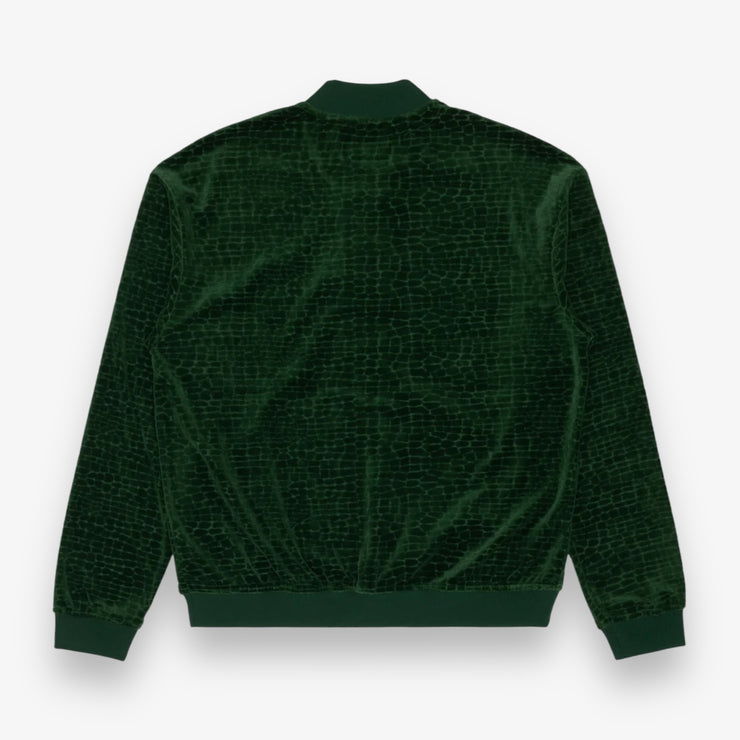 Sinclair croc velour track Jacket Green