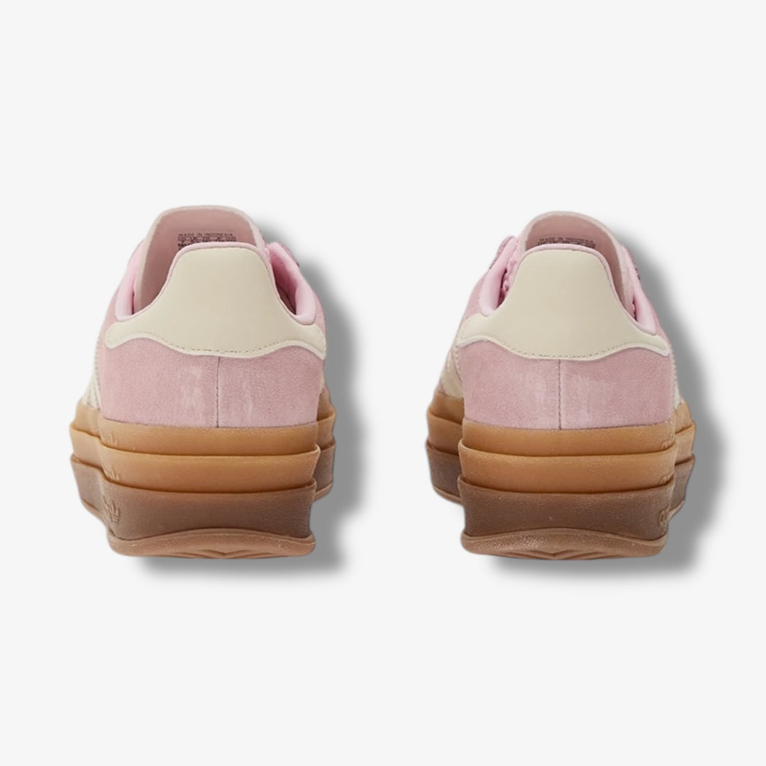 Adidas Womens Gazelle Bold W Clear Pink Crew White Gold Metallic JQ777 – Sneaker Junkies