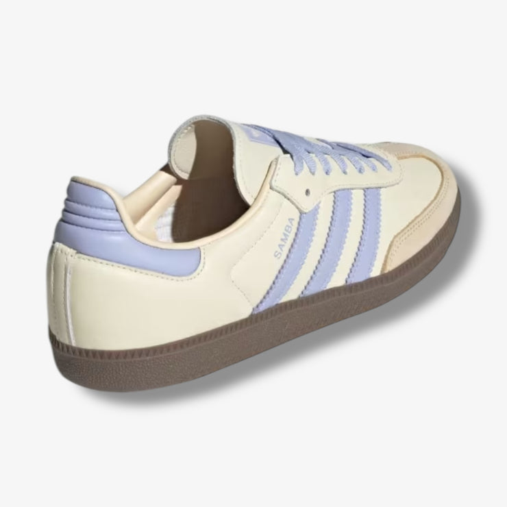 Adidas Womens Samba OG Cream White Violet Tone Sand Strata JI2678 Sneaker Junkies Adidas Womens Samba OG Cream White Violet Tone Sand Strata JI2678 Sneaker Junkies