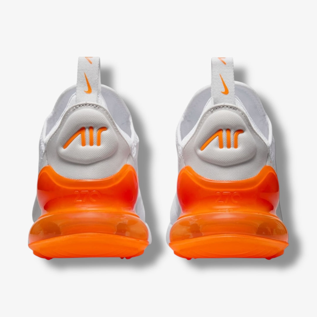 Women's Nike Air Max 270 White Total Orange Vast Grey AH6789-126