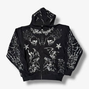 Revenge TATTOO ZIP BLACK/SILVER Hoodie – Sneaker Junkies