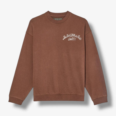 Cult of Individuality Novelty fleece crew chocolate