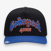 Godspeed GS Forever Trucker Hat Black Blue Orange