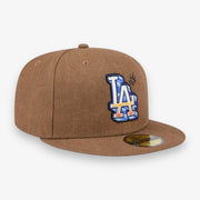 New Era LA Dodgers Fitted Logo Scribble Collection Brown