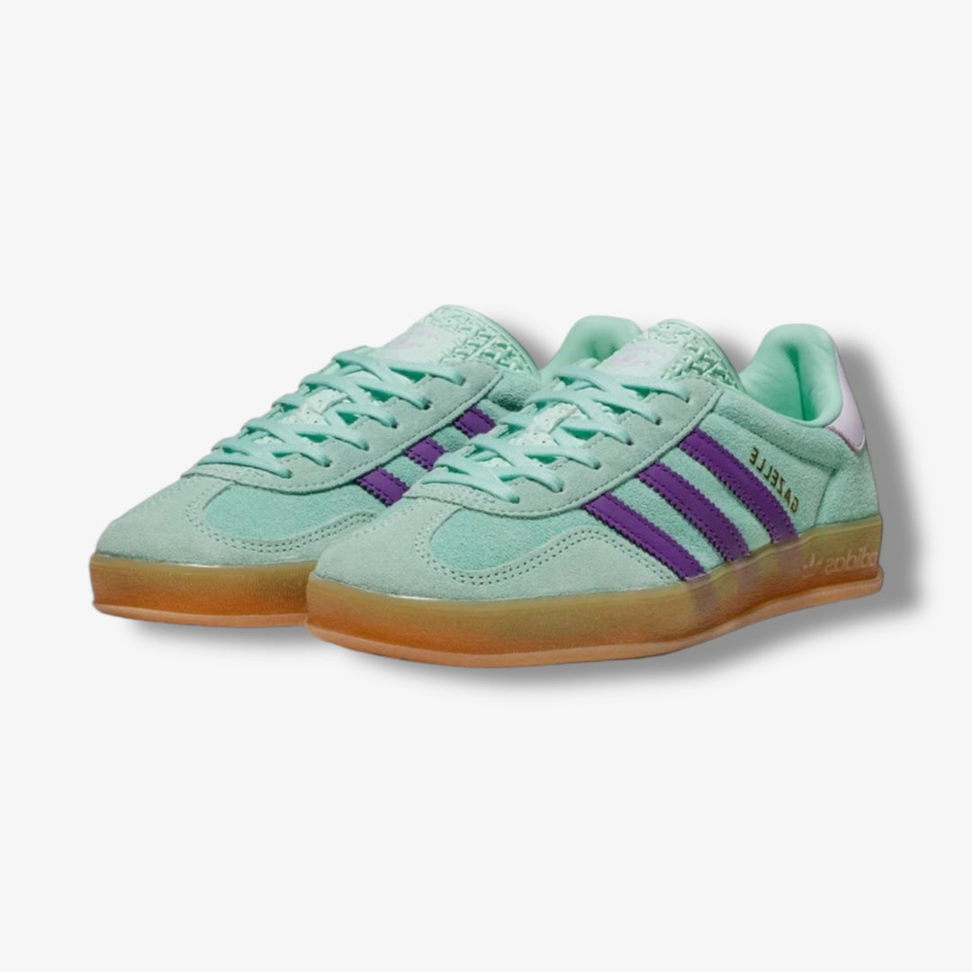 adidas gazelle silver green womens Adidas Gazelle Indoor W Clemin actpur JQ0192 – Sneaker Junkies