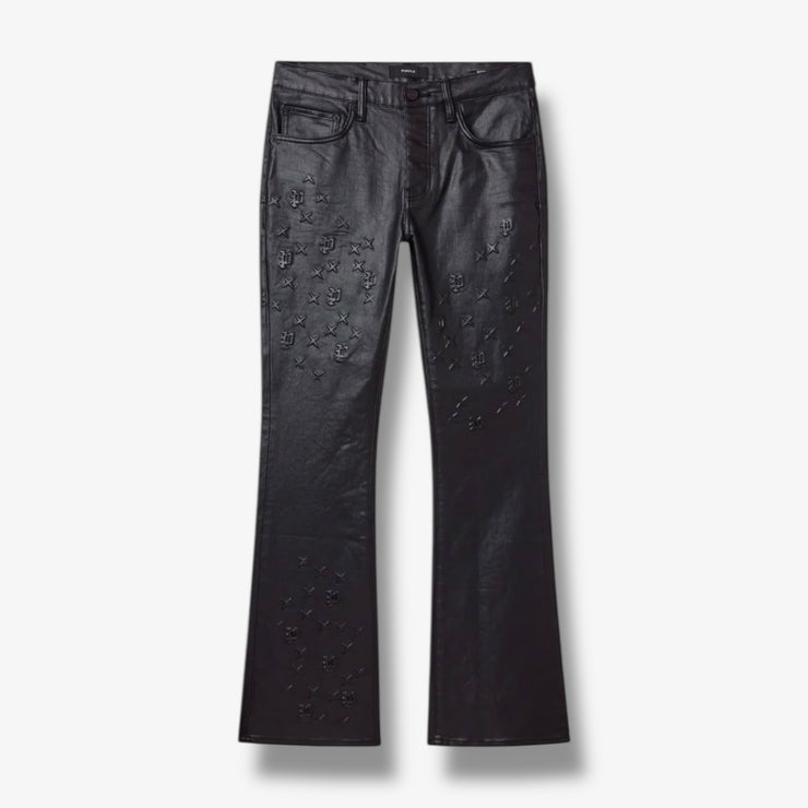 Purple Brand Flare Embossed Film Black