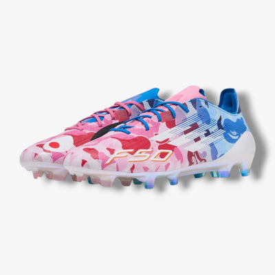 Adidas x Bape F50 Elite FG Bape Pink White Blue JS0573