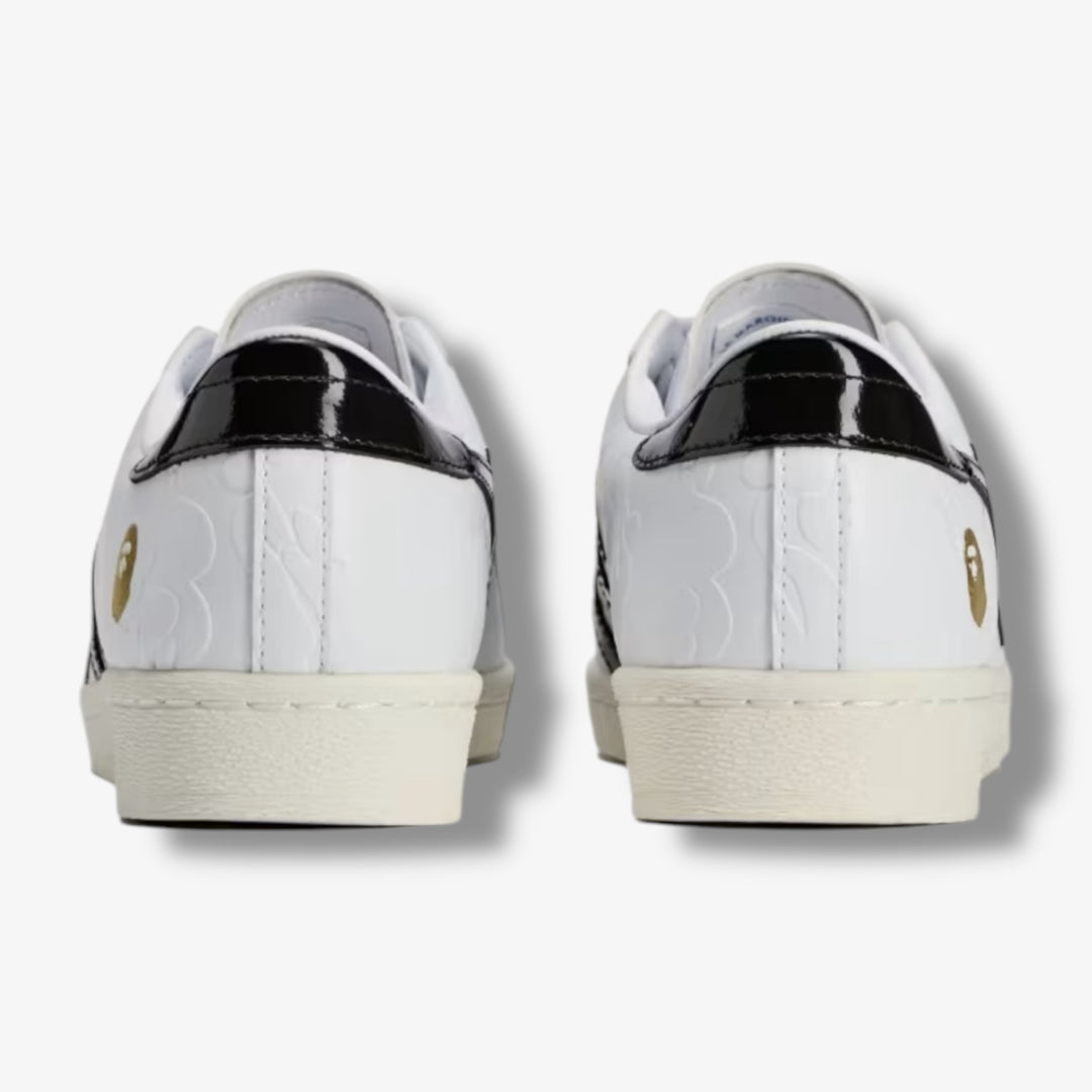 Adidas Superstar V Bape White Black Off White JR2701  Sneaker Junkies