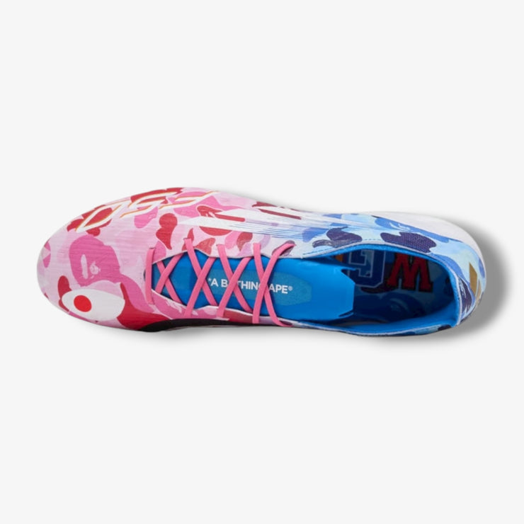 Adidas x Bape F50 Elite FG Bape Pink White Blue JS0573