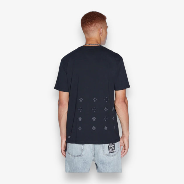 Ksubi skripture kash ss tee jet black – Sneaker Junkies