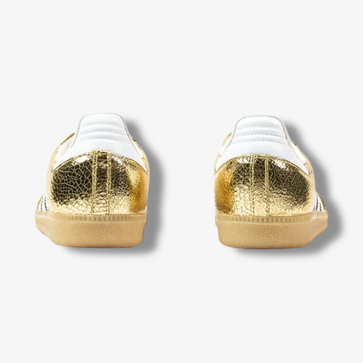 Adidas Womens Samba OG Gold Metallic White KI5719 Sneaker Junkies Adidas Womens Samba OG Gold Metallic White KI5719 Sneaker Junkies