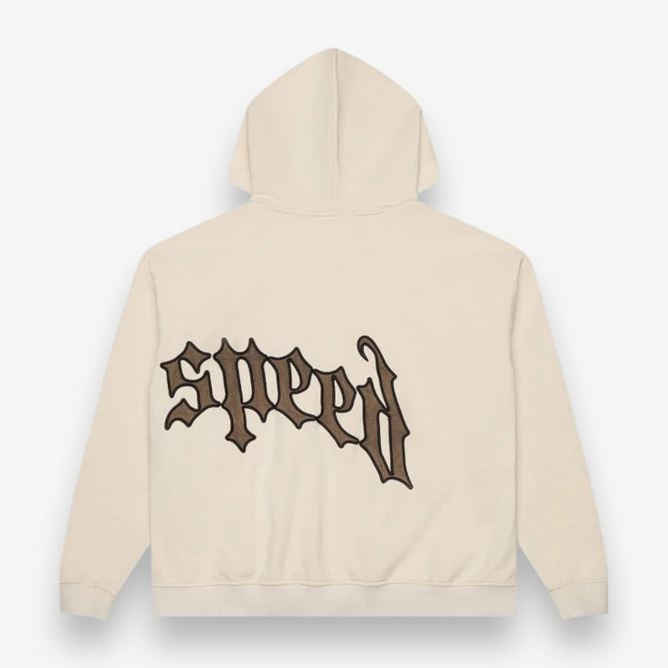 Godspeed OG Logo Zip Up Hoodie V2 creme Brolive