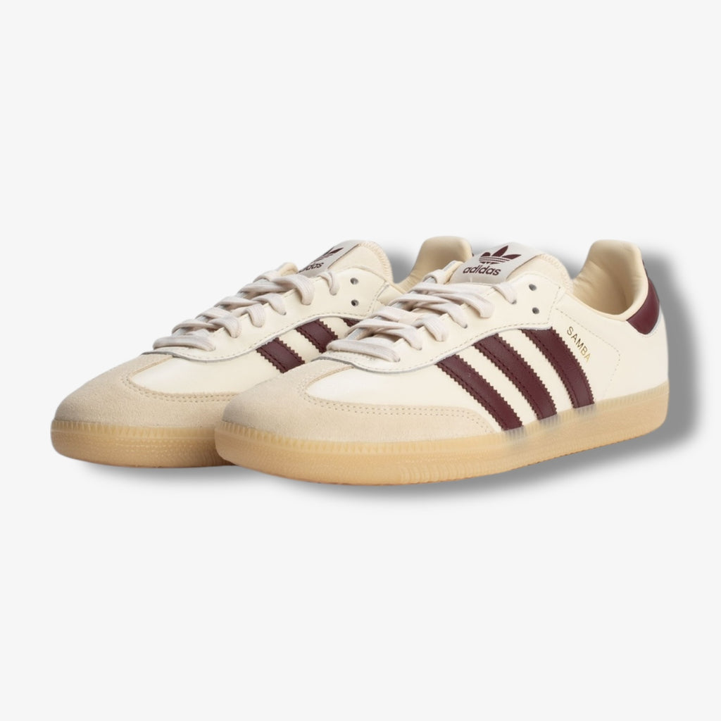 Adidas Samba OG Wonder White Shadow Red Gum JS3830 – Sneaker Junkies