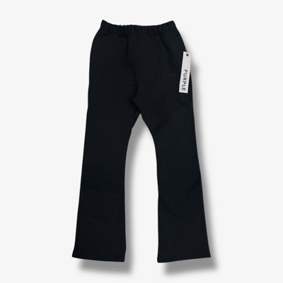Purple Brand HWT Fleece Flared Pant Black Beauty BSBB275