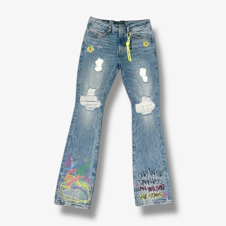 Cult of Individuality Lenny Bootcut 603 Jeans scribble