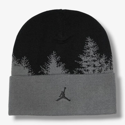 Jordan Peak Beanie Black Grey Tree HV1077-068