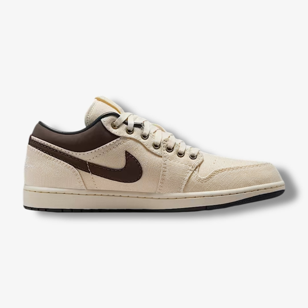 Air Jordan 1 Low PRM Pale Ivory Baroque Brown IB8058-110 – Sneaker
