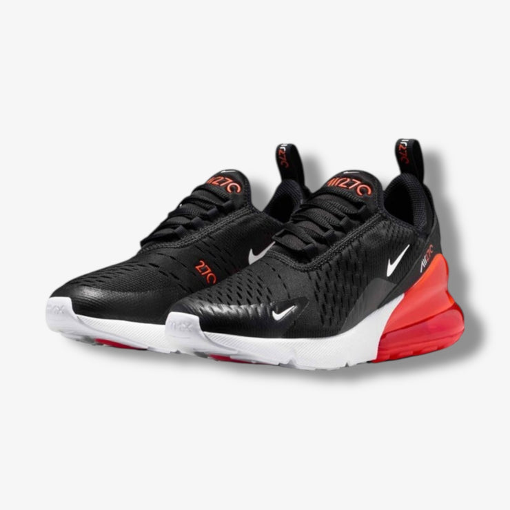 Nike Air Max 270 GS Black White Team Orange Grade School 943345