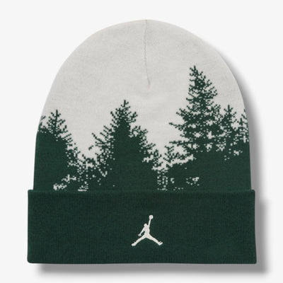 Jordan Peak Beanie Forest Green White Tree HV1077-133