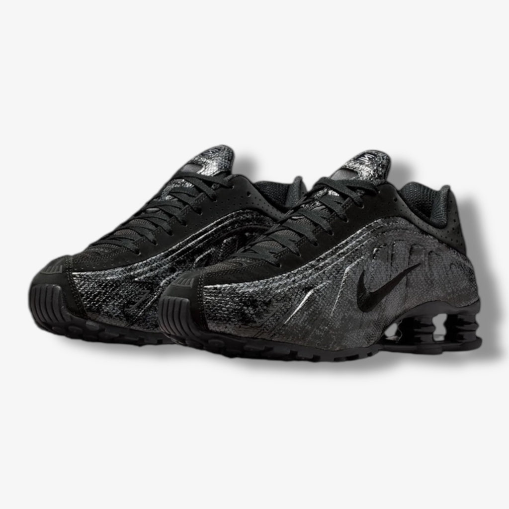 Womens Nike Shox R4 Black Metallic Silver IM6050-001 – Sneaker Junkies
